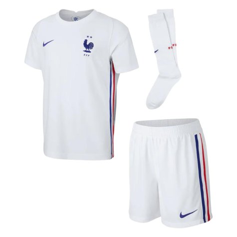 2020-2021 France Away Nike Little Boys Mini Kit (Your Name)