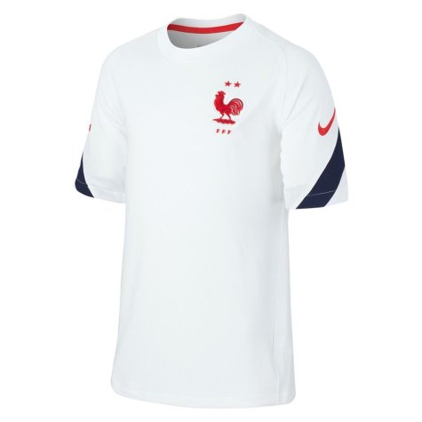 2020-2021 France Nike Training Shirt (White) - Kids (Your Name)