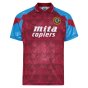 Score Draw Aston Villa 1990 Retro Football Shirt (Platt 8)