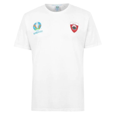 Wales 2021 Polyester T-Shirt (White) (GUNTER 2)