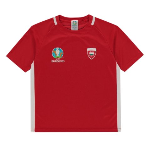 Hungary 2021 Polyester T-Shirt (Red) - Kids (Your Name)