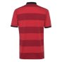 England 2021 Stripe Polo Shirt (Red)