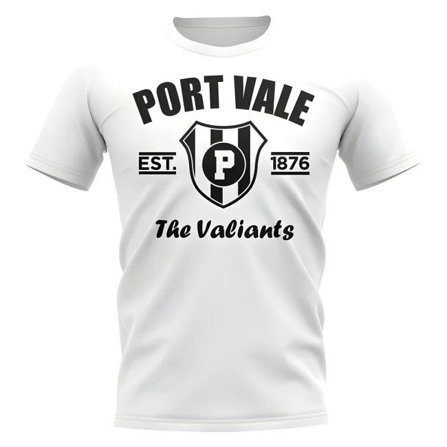 Port Vale Established Football T-Shirt (White)