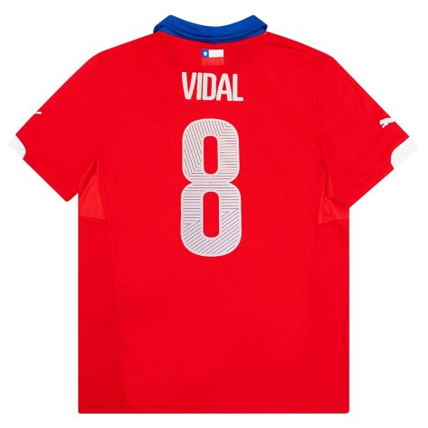 Chile 2014-15 Home Shirt (Vidal 8) ((Very Good) M)
