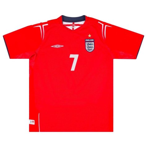 England 2004-06 Away Shirt (Beckham #7) ((Excellent) XL)