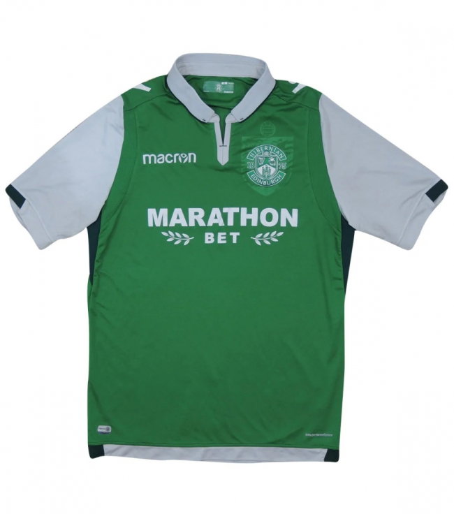 2017-18 Hibernian Home Shirt (XL) (Excellent) (Sauzee 4)