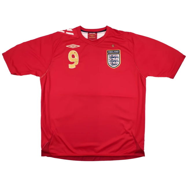 England 2006-08 Away Shirt (Rooney #9) (XL) (Good)