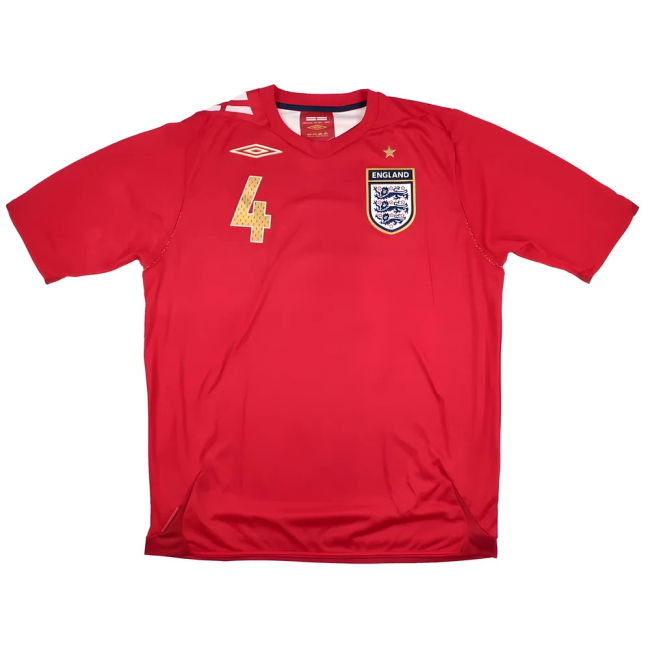 England 2006-08 Away Shirt (Gerrard #4) (Excellent)