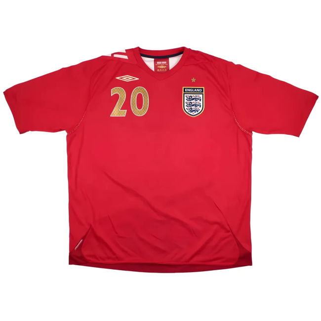 England 2006-08 Away Shirt (Downing #20) (XXL) (Very Good)