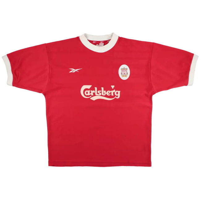 Liverpool 1998-00 Home Shirt (Heskey #8) (L) (Very Good)