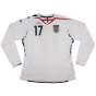 England 2007-09 Long Sleeve Home Shirt (Womans - 16) #17 (Excellent)