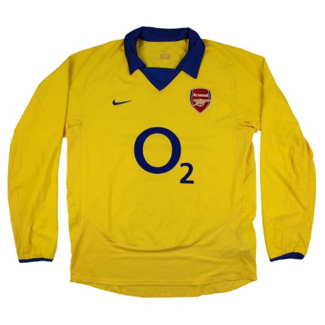 Arsenal 2003-05 Long Sleeve Away Shirt (M) Henry #14 (Excellent)
