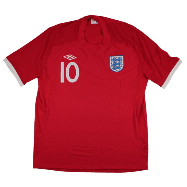 England 2010-11 Away Shirt (XL) Rooney #10 (Excellent)