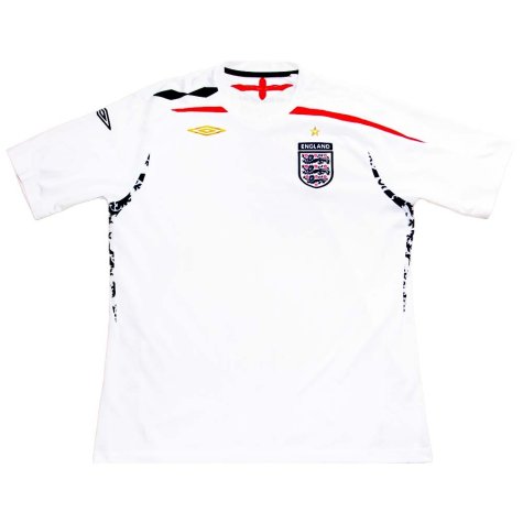 England 2007-09 Home Shirt (XXL) (Excellent) (BECKHAM 7)