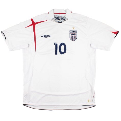 England 2005-07 Home Shirt (XL) Owen #10 (Good)