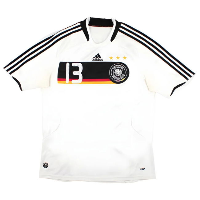 Germany 2008-10 Home Shirt (L) Ballack #13 (Good)