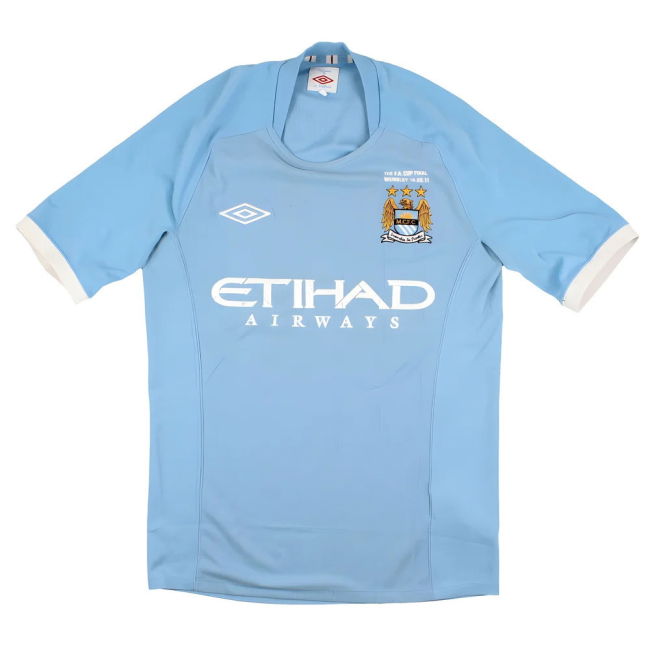 Manchester City 2010-11 Home Shirt (De Jong 34) (S) (Very Good)