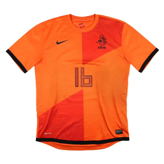 Holland 2012-13 Home Shirt (V.Persie #16) (M) (Very Good)