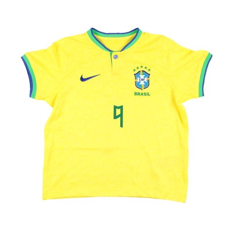 Brazil 2022-23 Home Shirt (Medium Infant) (Ronaldo #9) (Good)