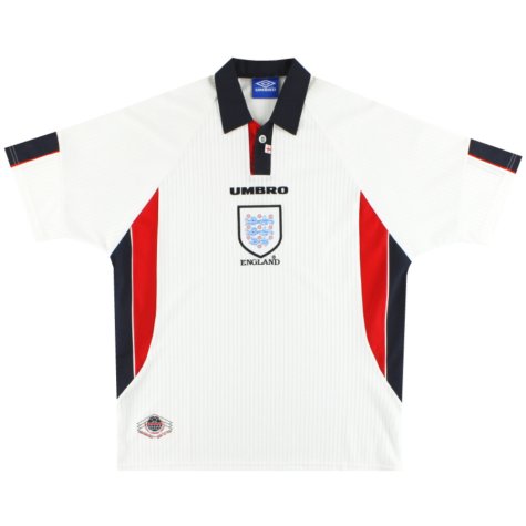 England 1997-99 Home Shirt (2XL) (Very Good) (BECKHAM 7)