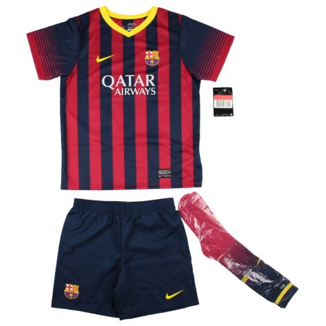 Barcelona 2013-14 Home Shirt (Messi #10) (LB) (Mint)