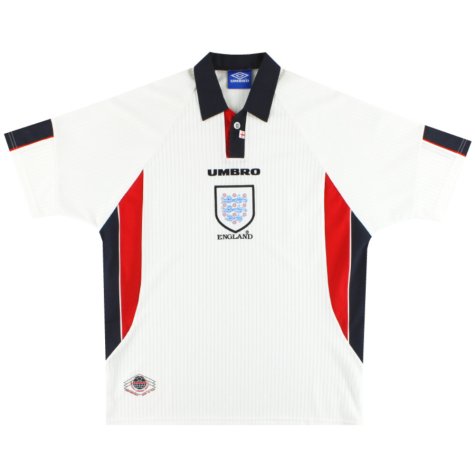 England 1997-1999 Home Shirt (L) (Very Good) (GASCOIGNE 8)