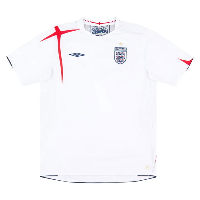 England 2005-07 Home Shirt (XXL) (Very Good) (GASCOIGNE 8)