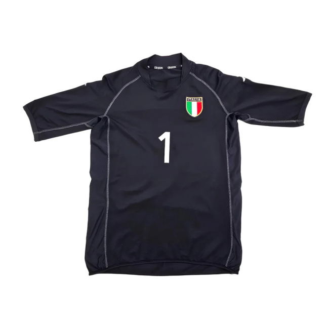 Italy 2000-02 Goalkeeper Home Shirt (M) Buffon #1 (Excellent