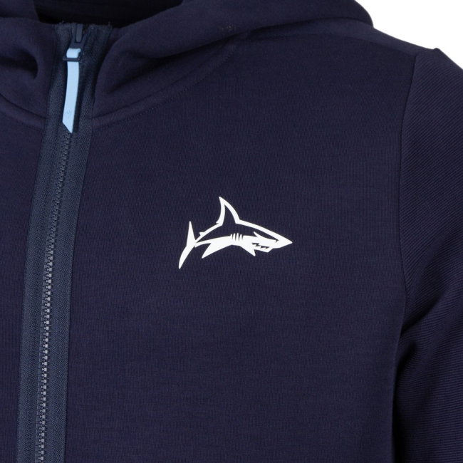 2026-2027 Sale Sharks Full Zip Travel Hoodie (Midnight)