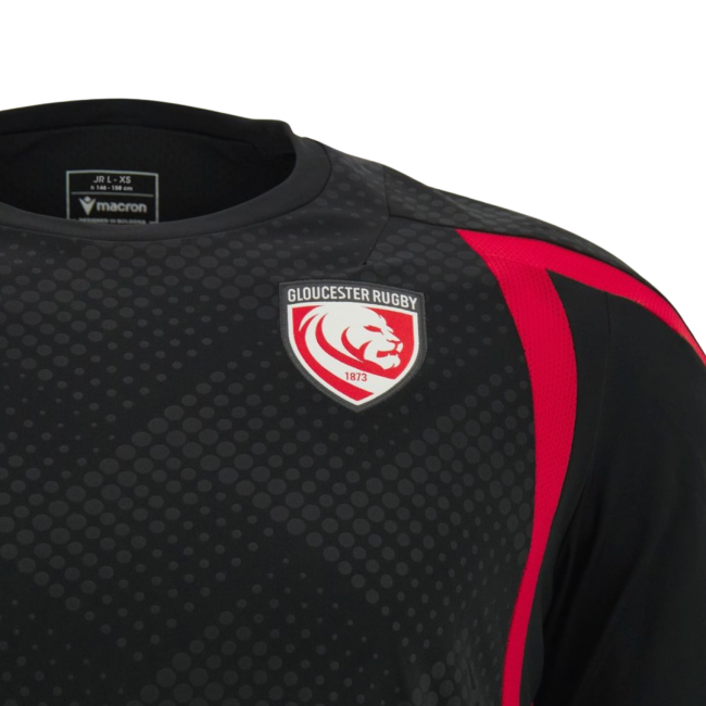 2026-2027 Gloucester Rugby Poly Training Shirt (Black)