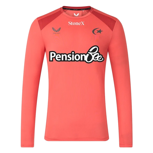 2026-2027 Saracens Rugby Long Sleeve Training Shirt (Rose) (Your Name)