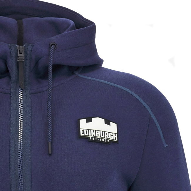 2026-2027 Edinburgh Rugby Full Zip Tech Hoodie (Navy)