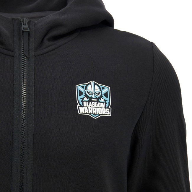 2026-2027 Glasgow Warriors Travel Full Zip Hoodie (Black)