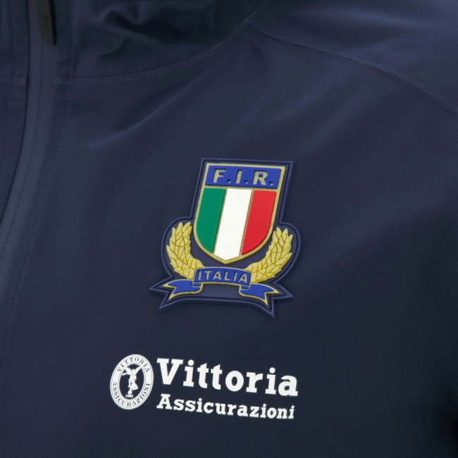 2026-2027 Italy Rugby Staff Rain Jacket (Navy)