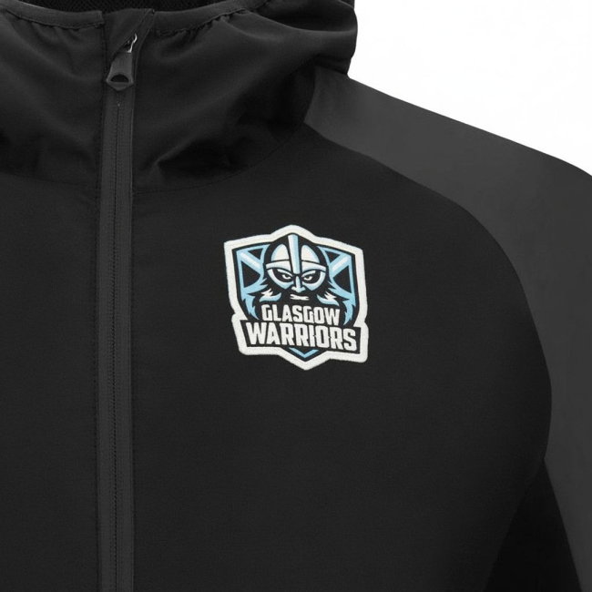 2026-2027 Glasgow Warriors Training Rain Jacket (Black)