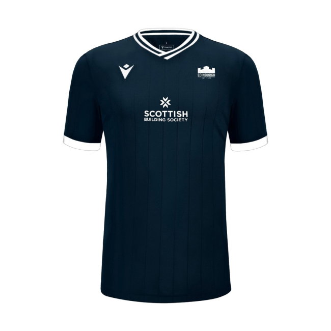 2026-2027 Edinburgh Rugby Warm Up Shirt (Navy) (Your Name)
