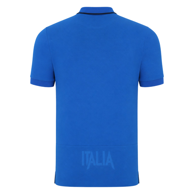 2026-2027 Italy Rugby Cotton Polo Shirt (Blue)