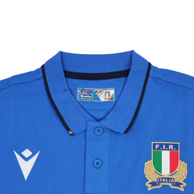 2026-2027 Italy Rugby Cotton Polo Shirt (Blue)