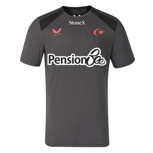2026-2027 Saracens Training Shirt (Grey) (Your Name)