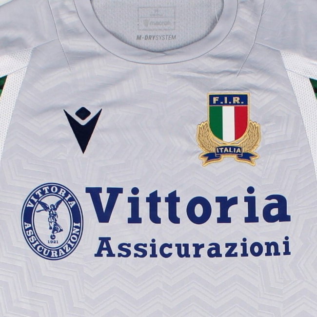 2026-2027 Italy Rugby Staff Training Shirt (Grey)