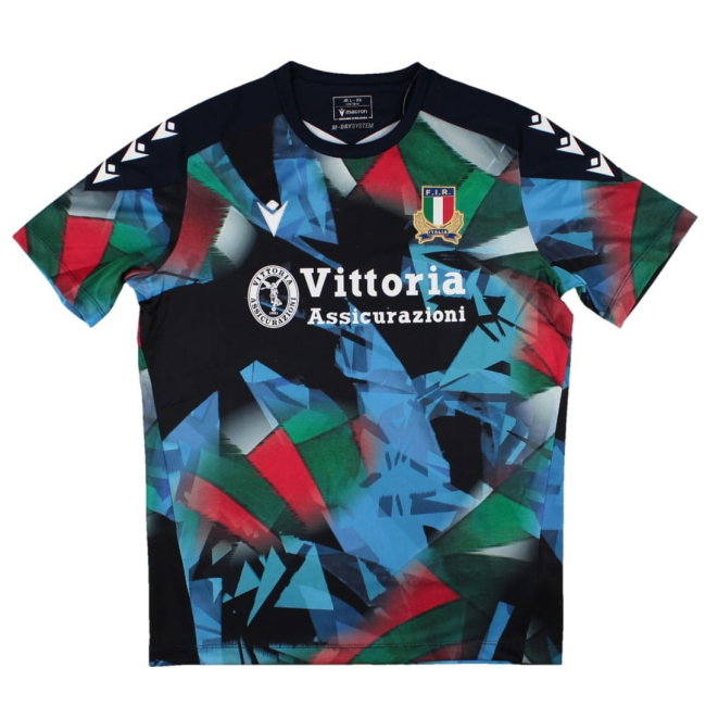 2026-2027 Italy Rugby Training Player Shirt (Navy) - Kids (Your Name)