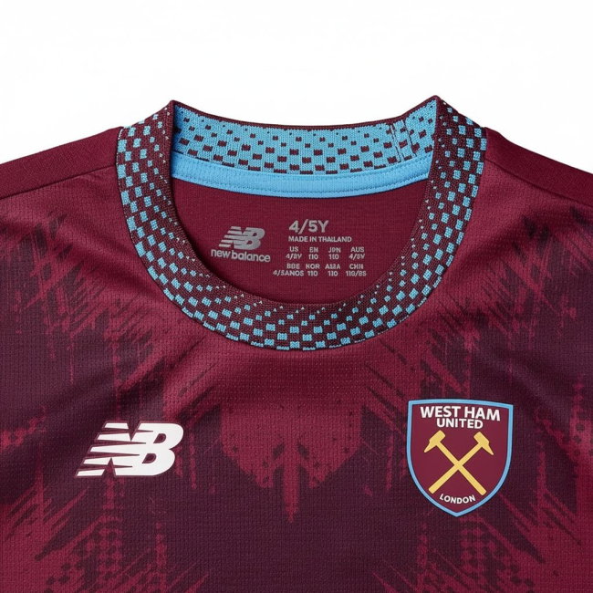 2026-2027 West Ham Home Mini Kit (Your Name)