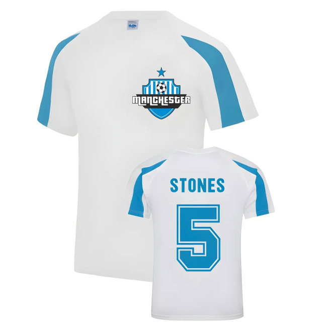 John Stones Manchester City Sports Training Jersey (White)