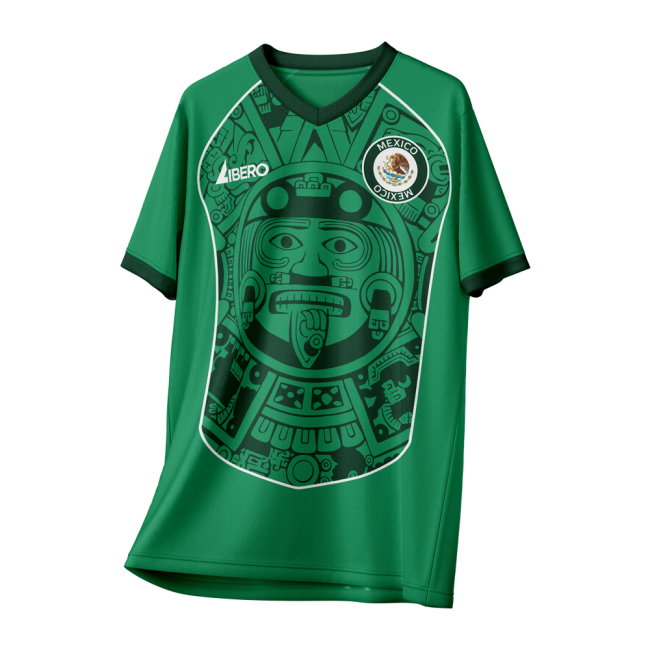 Mexico 1998 Vintage Style Concept Shirt Adult Short Sleeve (Blanco 10)