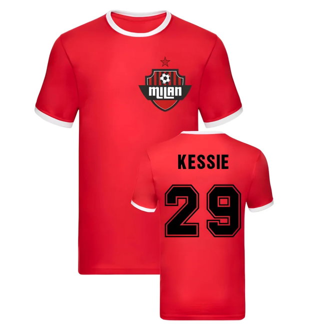 Franck Kessie Milan Ringer Tee (Red)