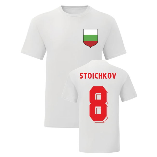 Hristo Stoichkov Bulgaria National Hero Tee (White)