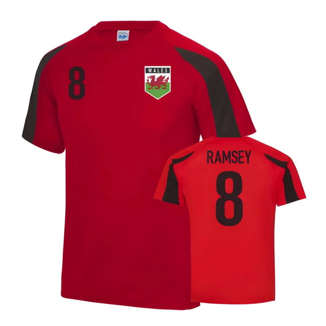 Wales Sports Training Jersey (Ramsey 8)
