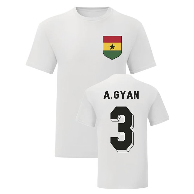 Asamoah Gyan Ghana National Hero Tee (White)