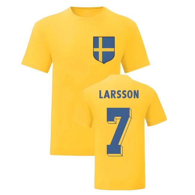 Henrik Larsson Sweden National Hero Tee (Yellow)