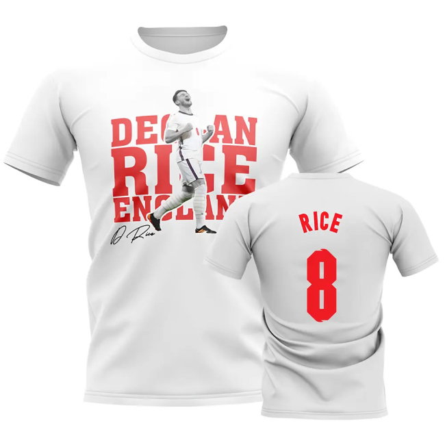 Declan Rice England Player Tee (White)